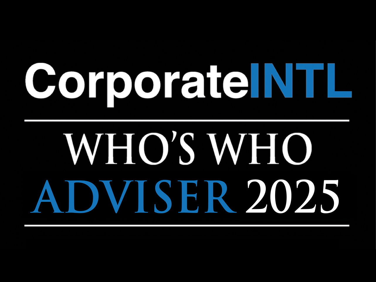 Corporate INTL Who’s Who Adviser – Handbook 2025